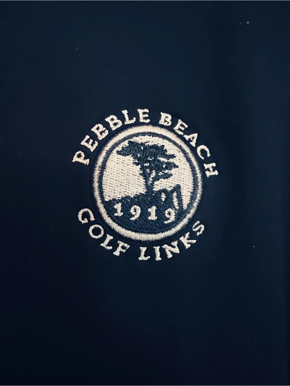 Adidas Men’s Pebble Beach Golf Links 1/4 Zip Pullover Navy Blue Sz L